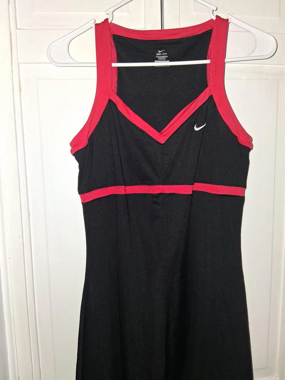 Nike Black Mini Dress with Red Trim